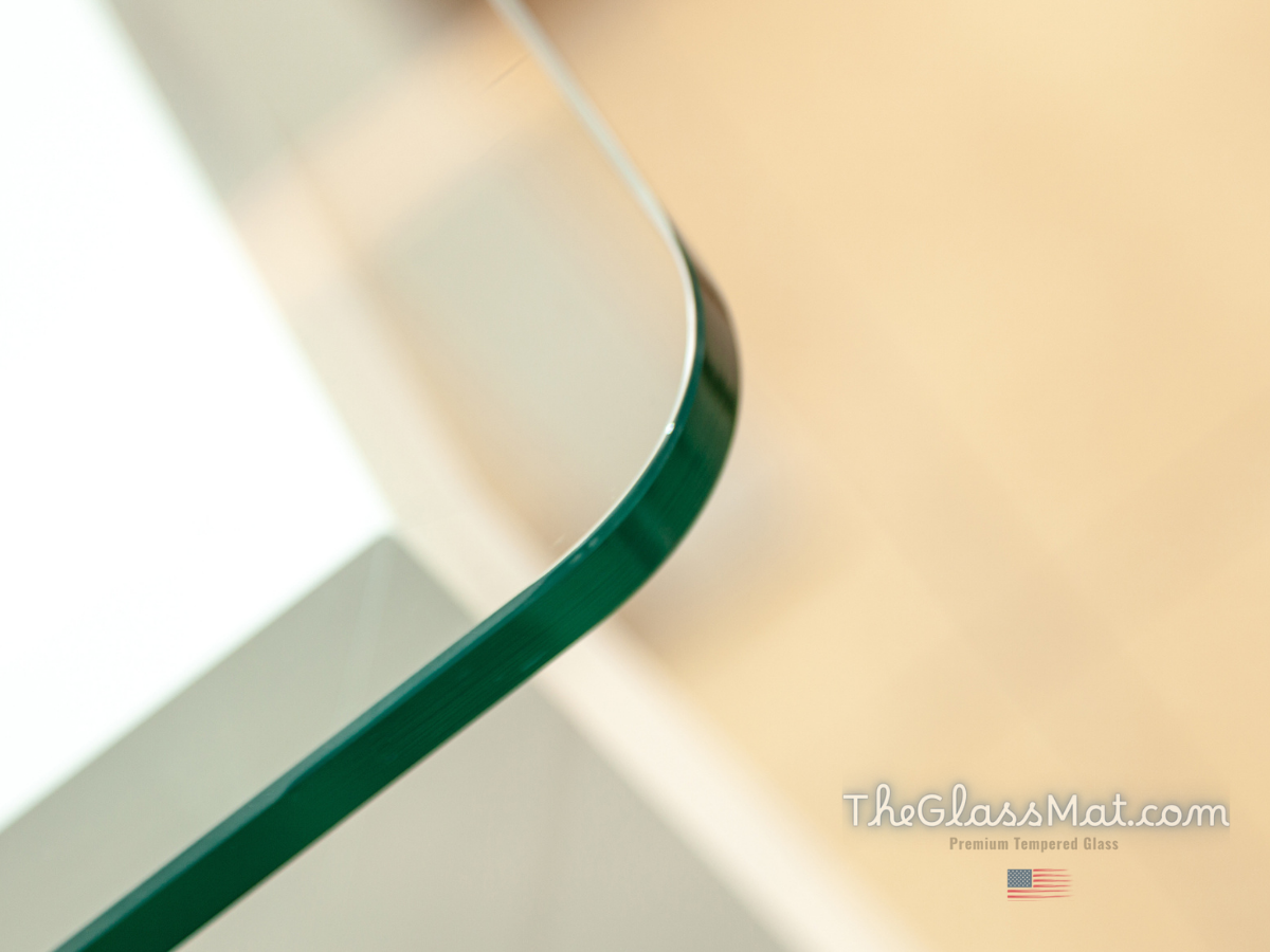 Precision finishing of a tempered glass panel
